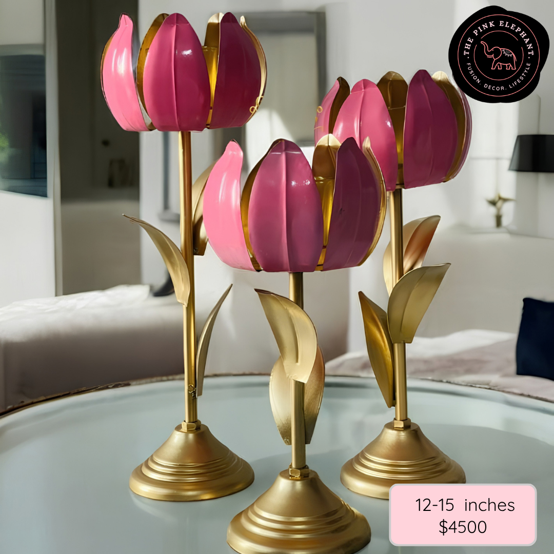 Pink Lotus Tealight Stand