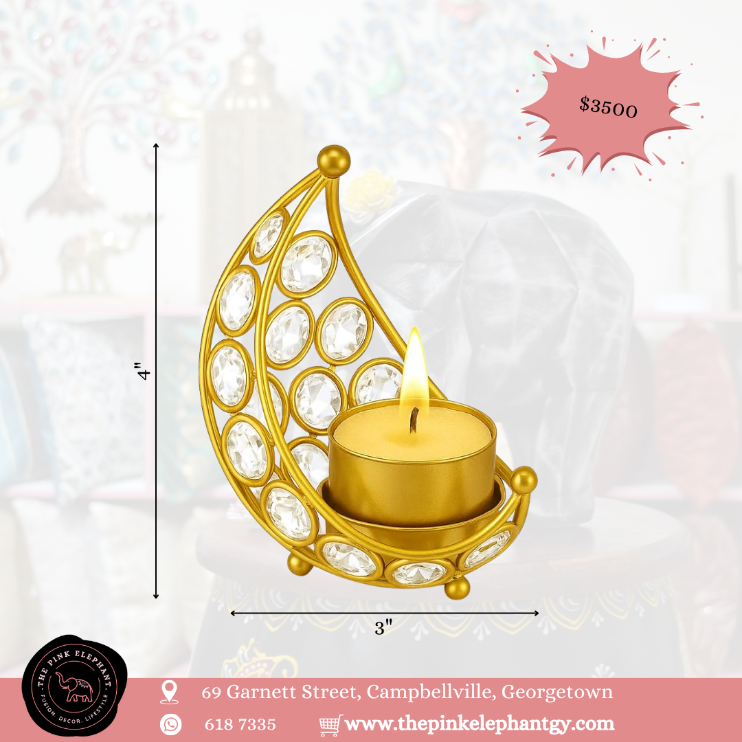 Cresent Moon Candle Holder