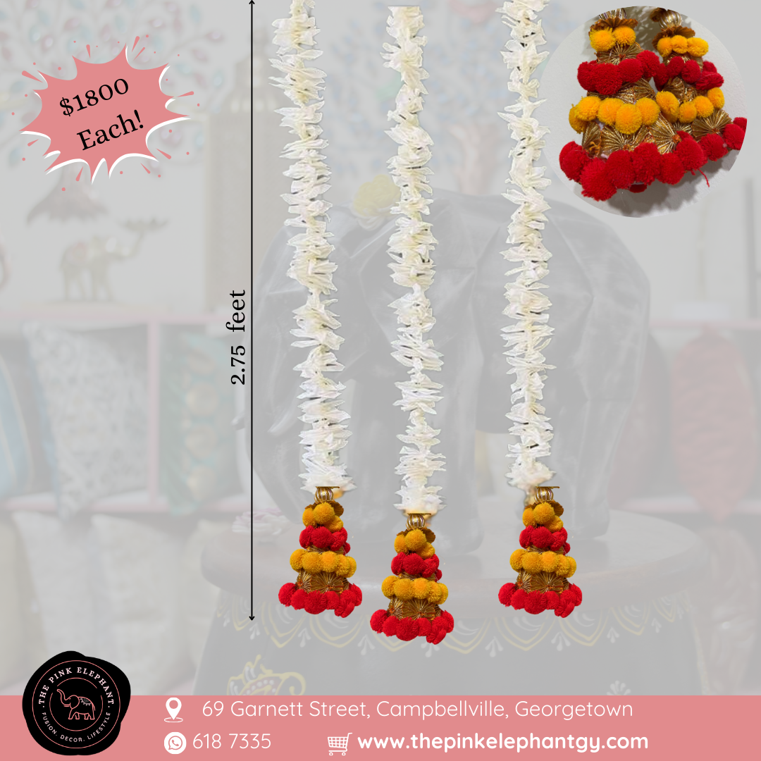 White Decorative Garlands with Bell