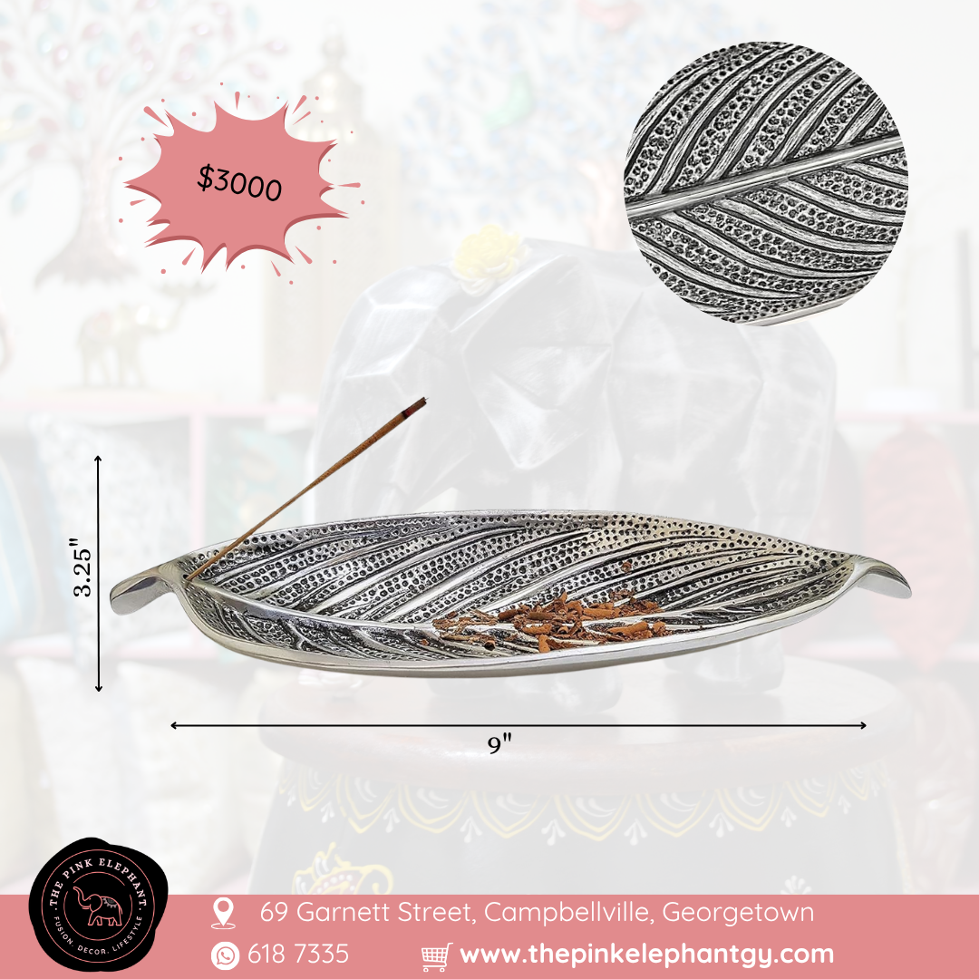 Leaf Incence Holder - Silver