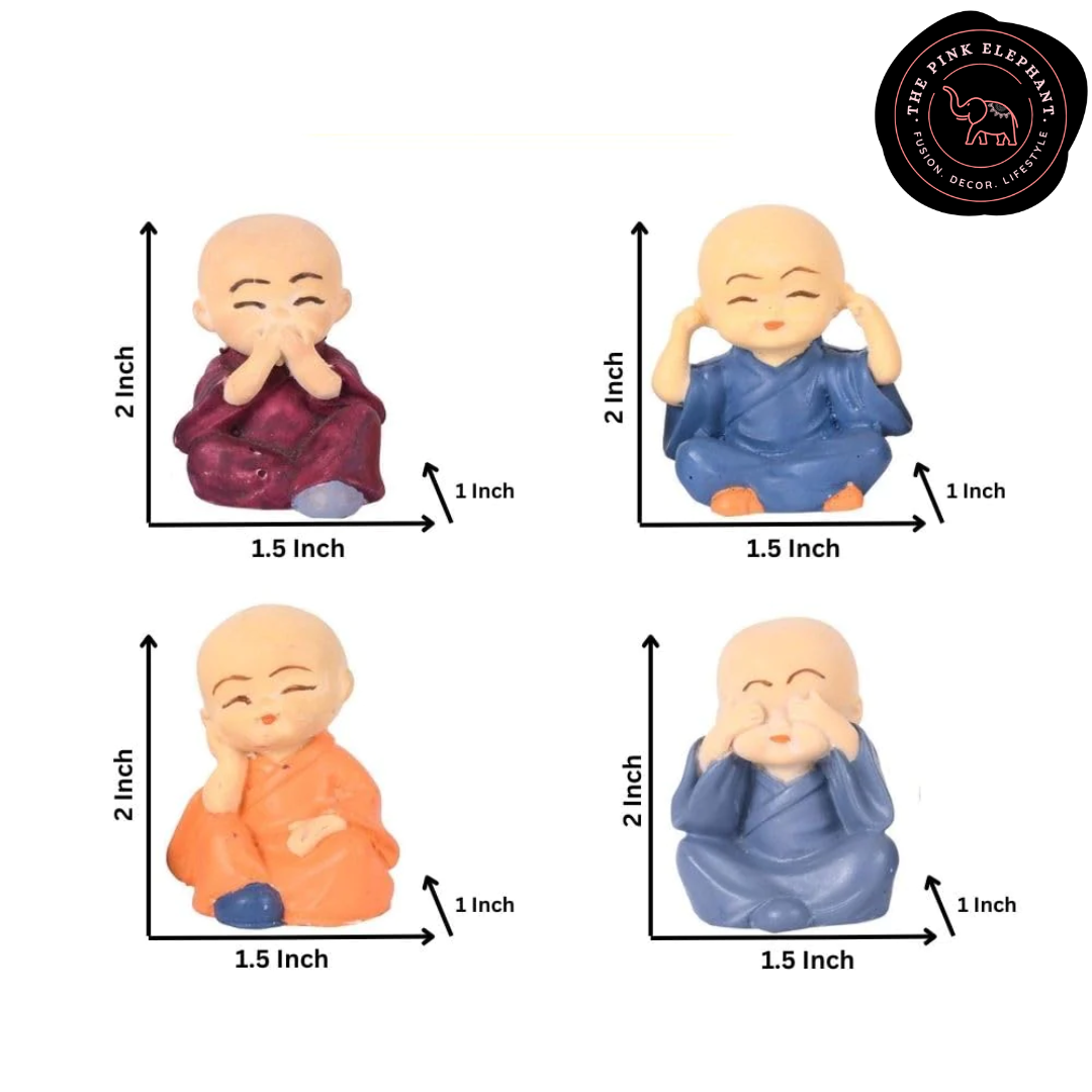 Baby Buddha Statue Set 4