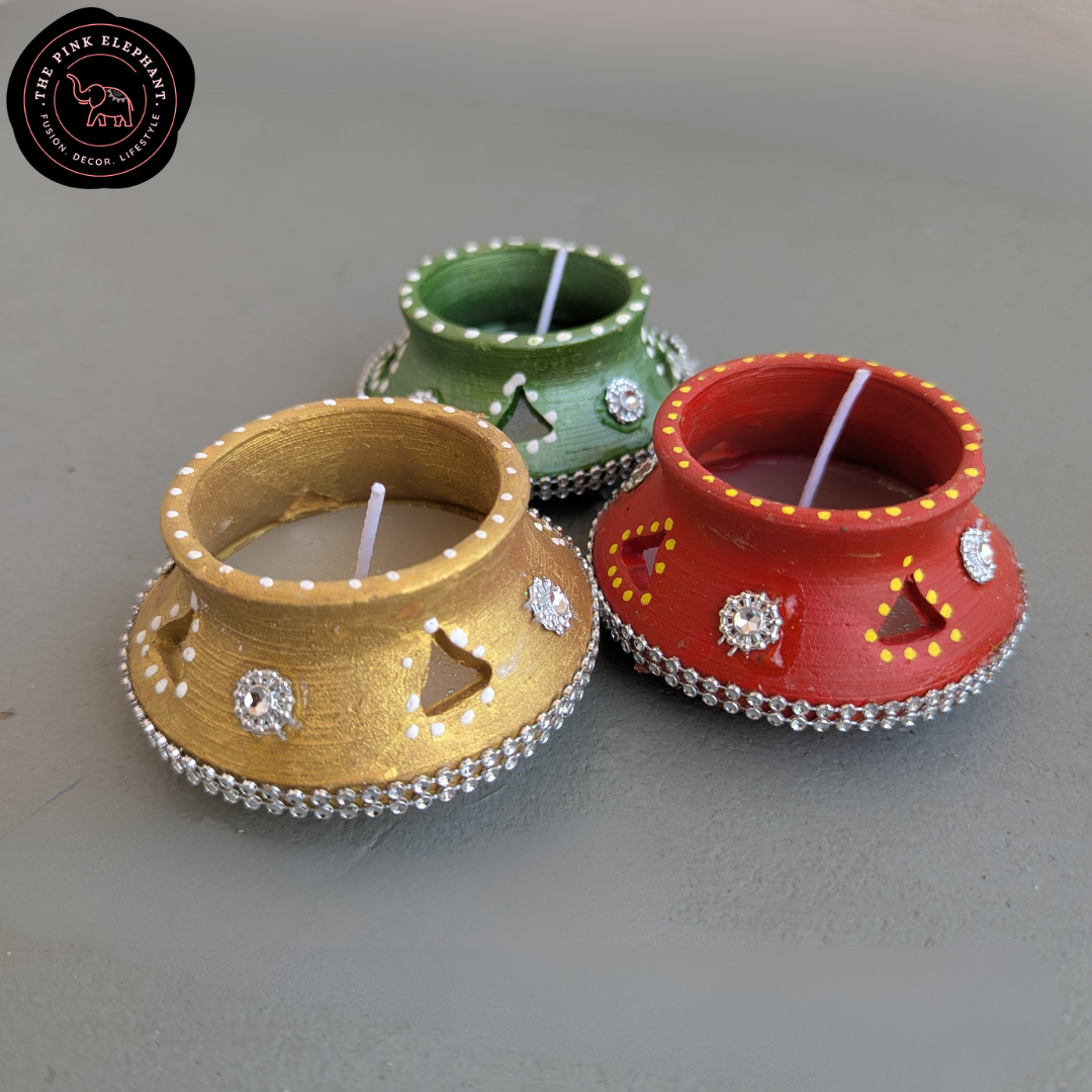 Big Matki Terracotta Wax Diya (Single) D611