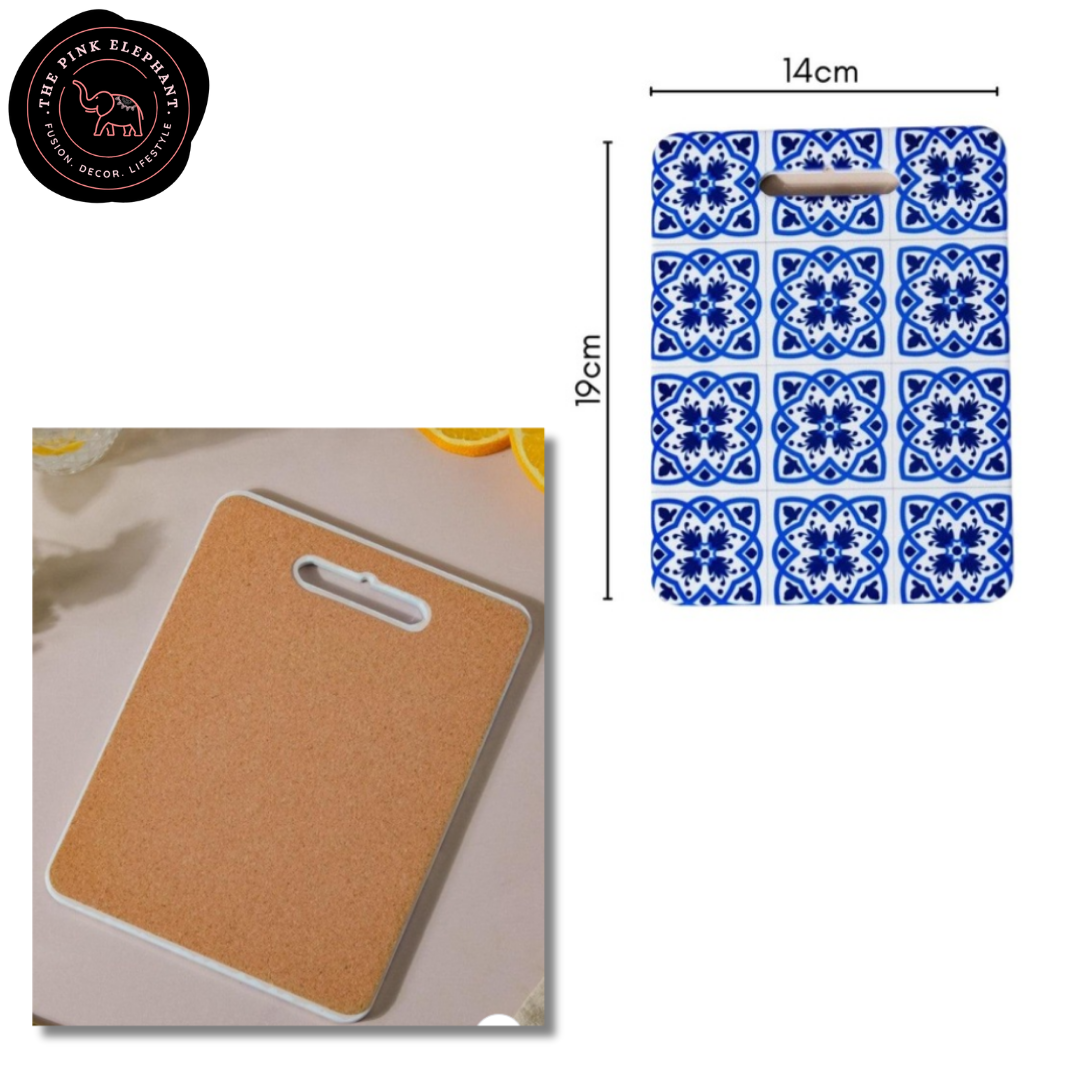 Decorative Blue Ceramic Trivet
