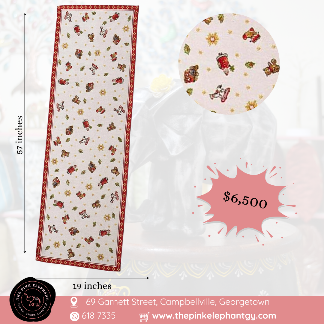 White Christmas Table Runner