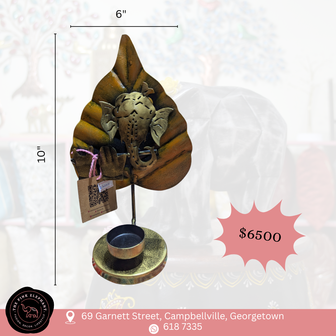 Elephant Leaf Candle Holder