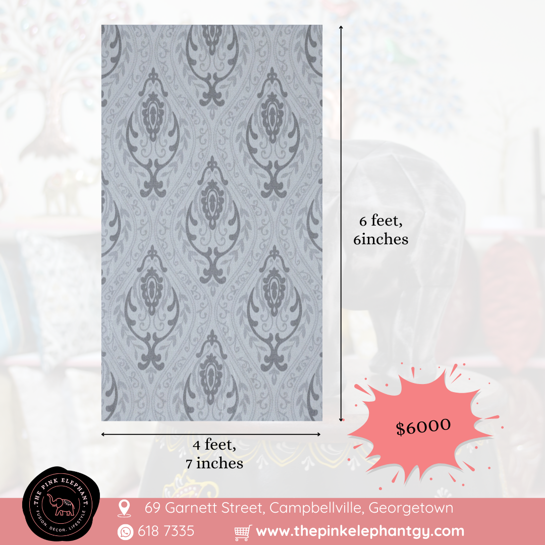 Blue and Grey Table Cloth