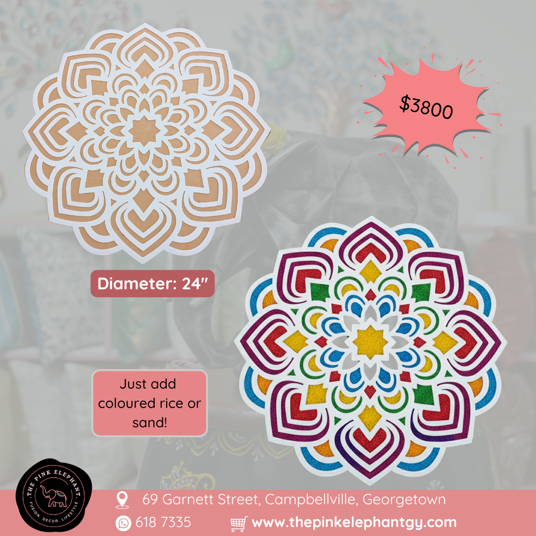 MDF Rangoli Stencil - Mandala 24 inch