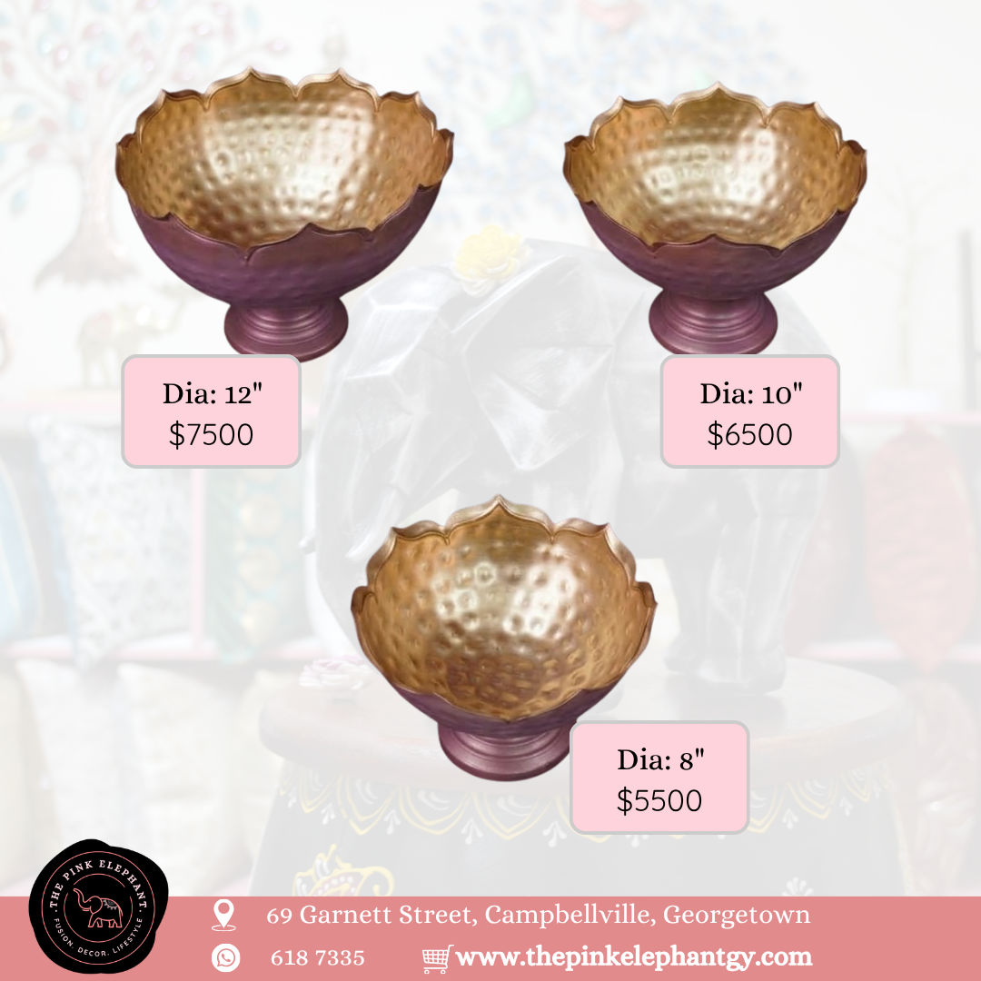 Pink Standing Lotus Bowl Urli