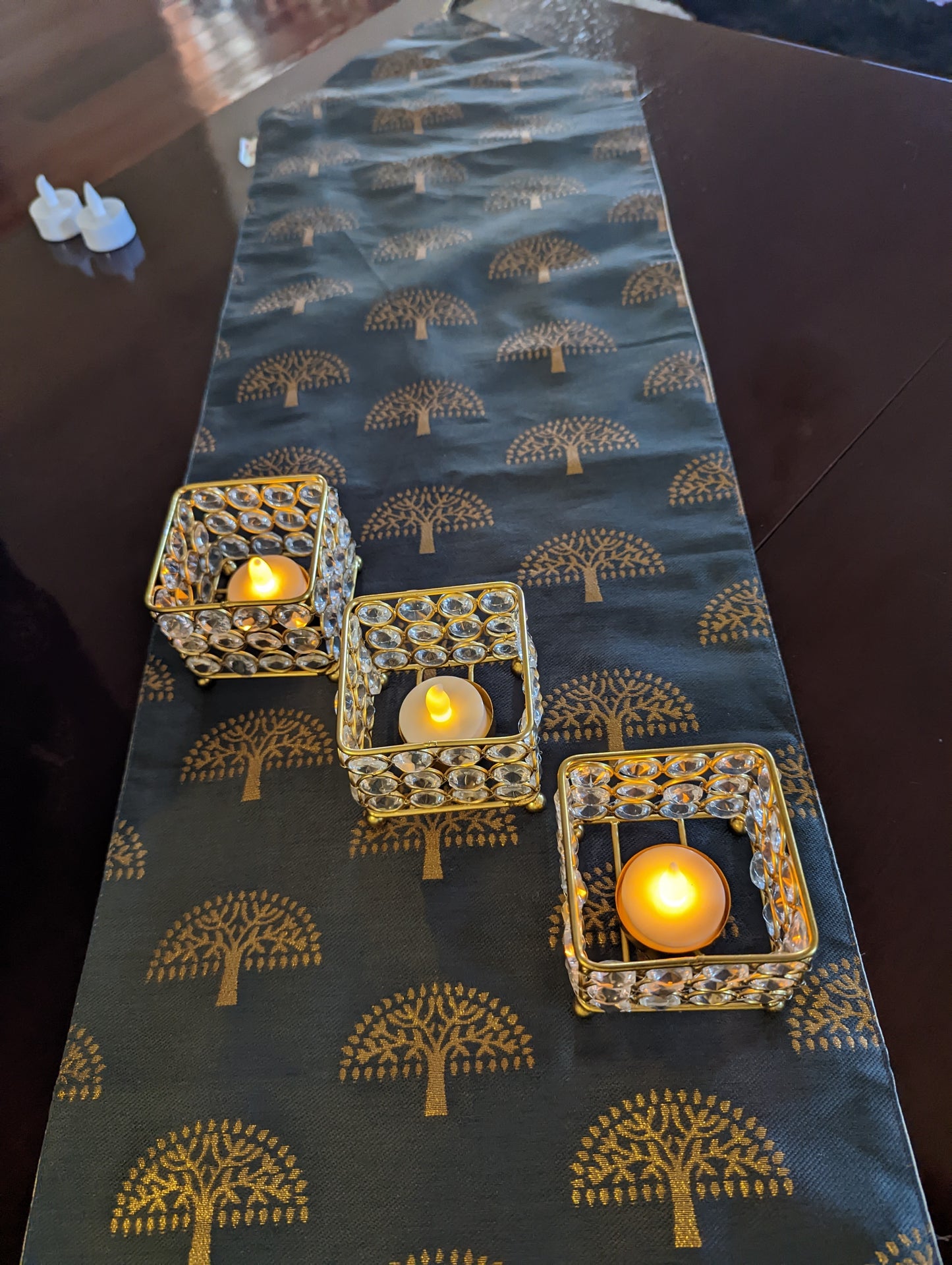 Grey Tree Table Runner