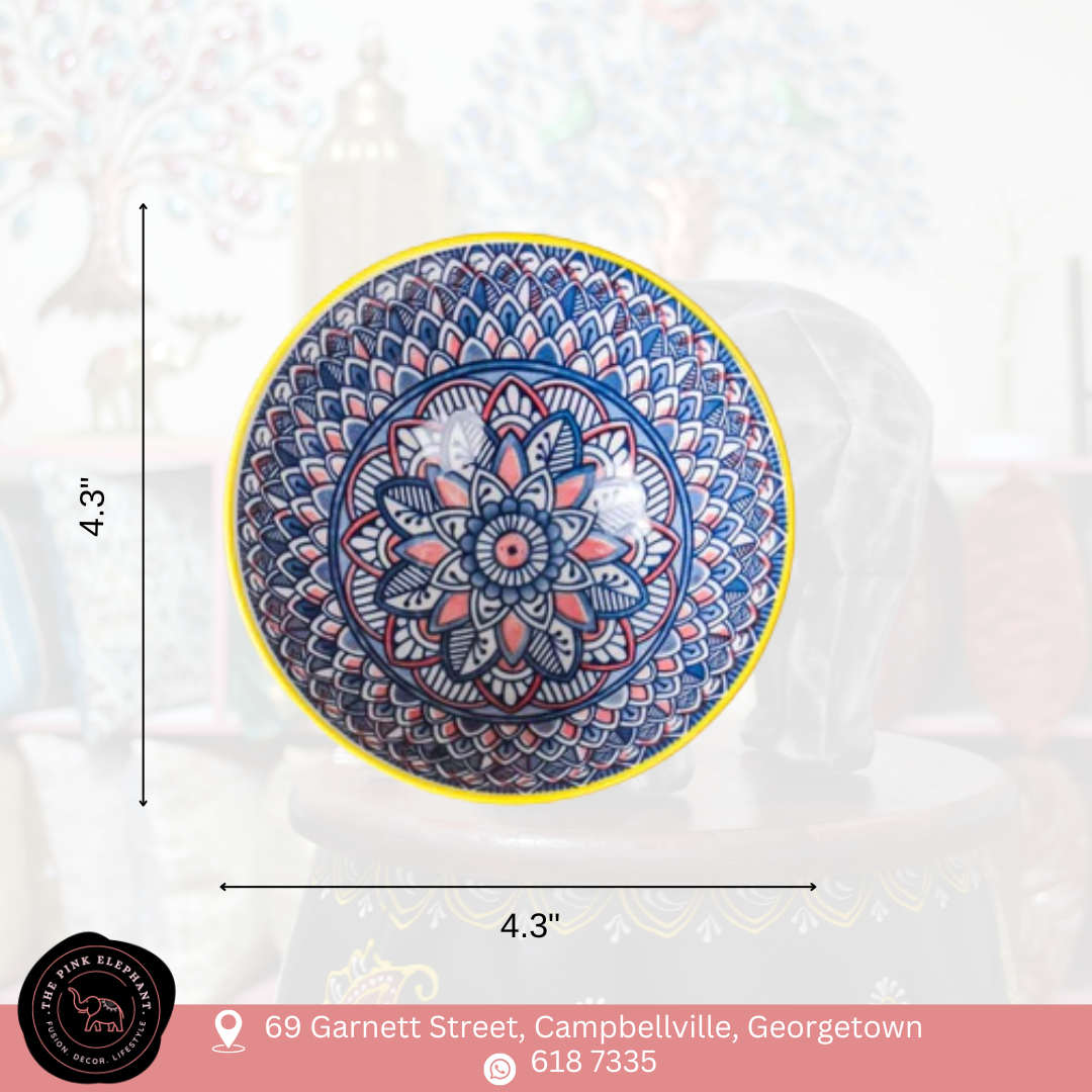 Asian-Inspired Ceramic Bowls - Set of 2