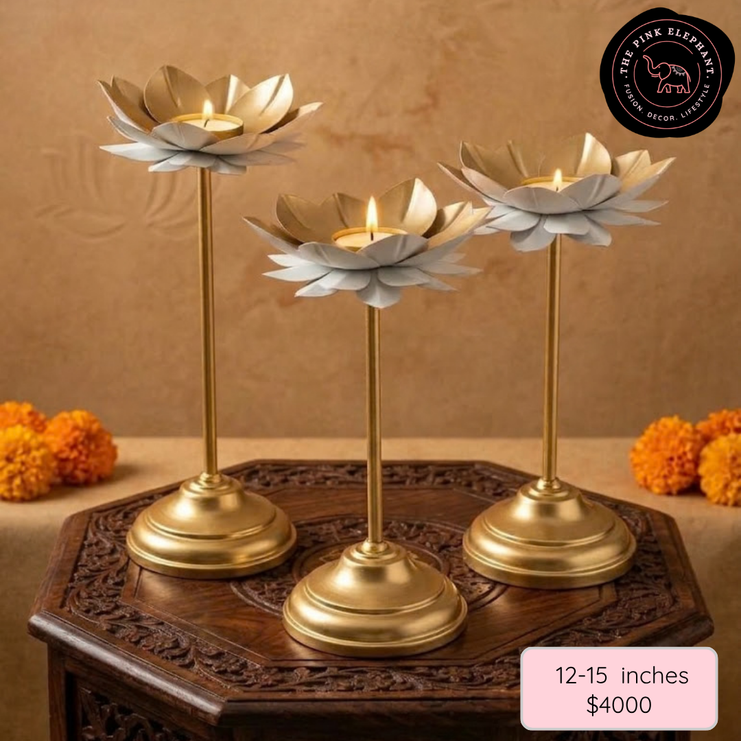 White Lotus Tealight Stand