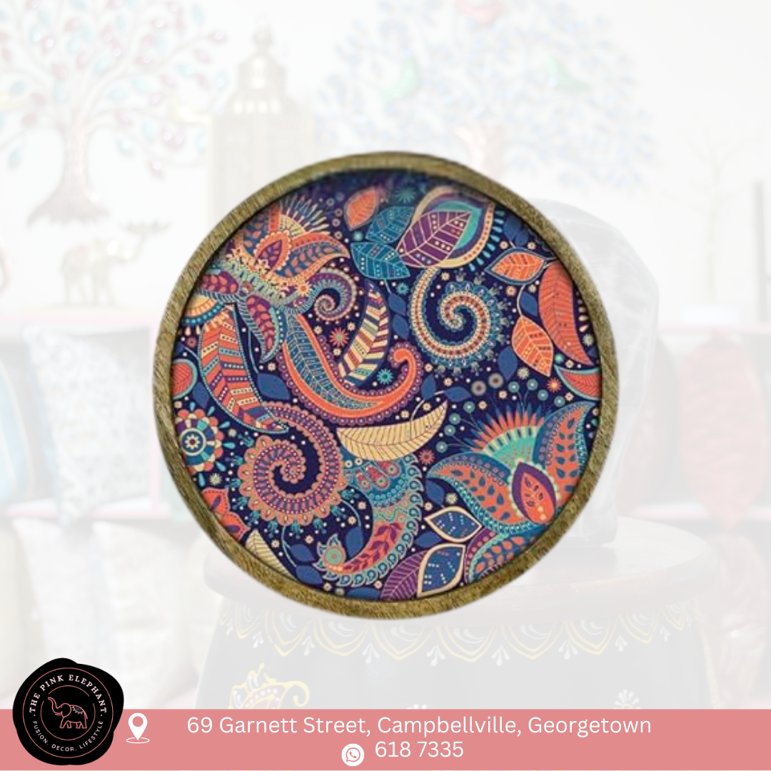 Wooden Paisely Wall Plates