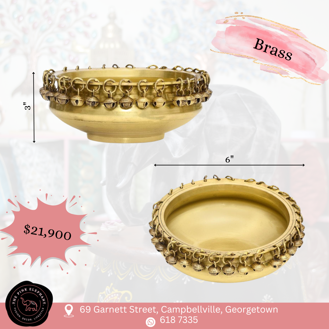 Brass Urli Bowl with Bells