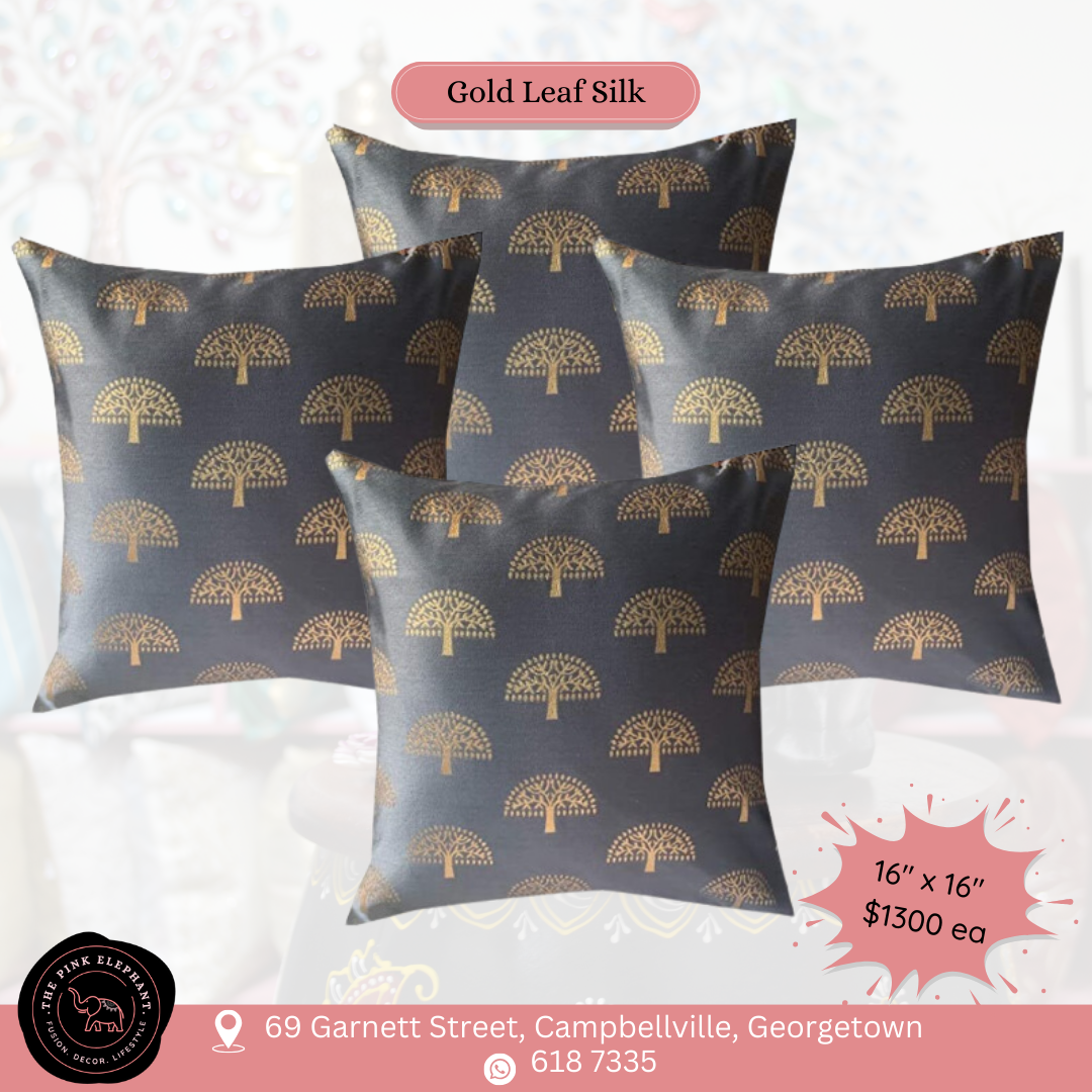 Grey Dupian Silk Cushion Cover