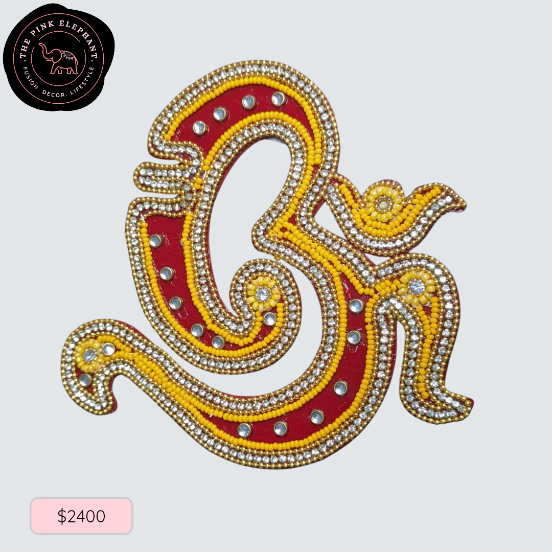 Om Acrylic Rangoli/Wall Hanging 5" 25-05