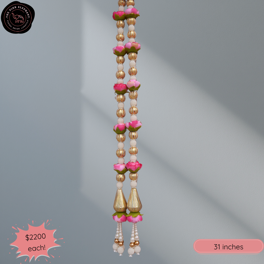 Pink Peony Pearl Hanging - 3723