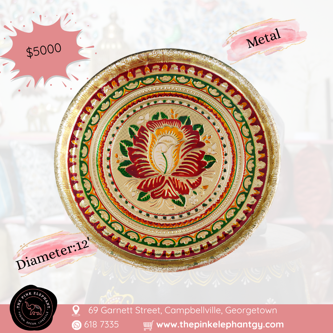 Meenakari Puja Thali - Assorted Designs