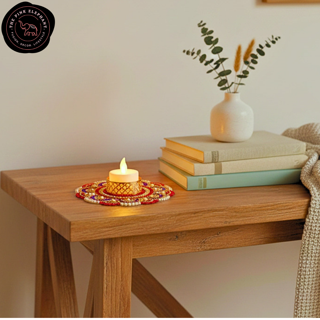 Flat Jeweled Tealight
