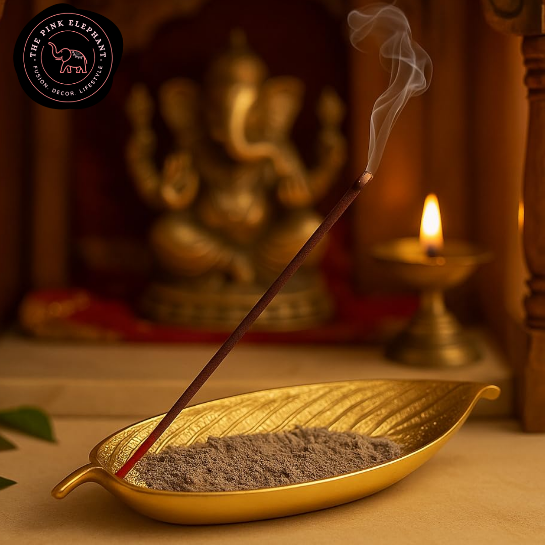 Leaf Incence Holder - Gold