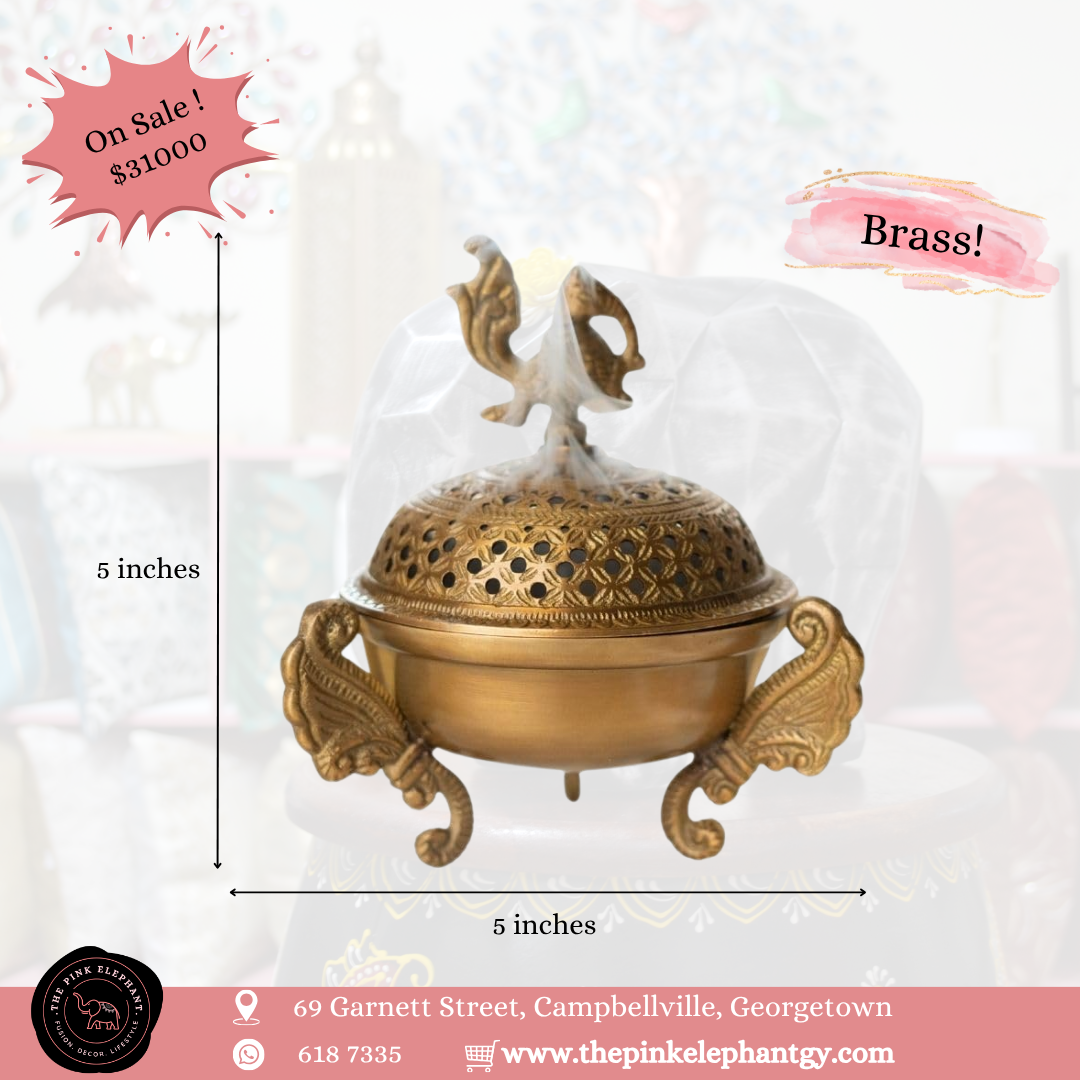 Decorative Brass Peacock Incense Diffuser