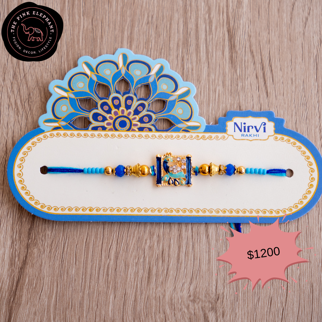 Sapphire Peacock Rakhi 1485