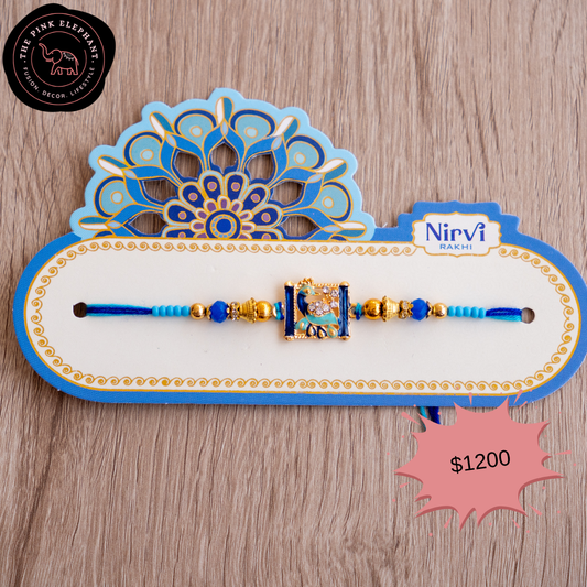 Sapphire Peacock Rakhi 1485