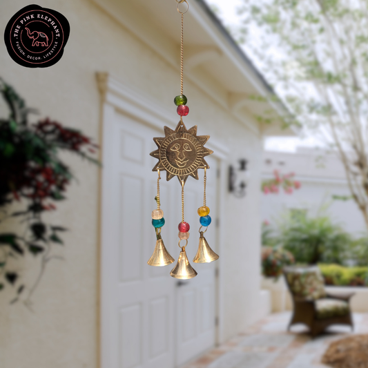 Small Sun Brass Windchime