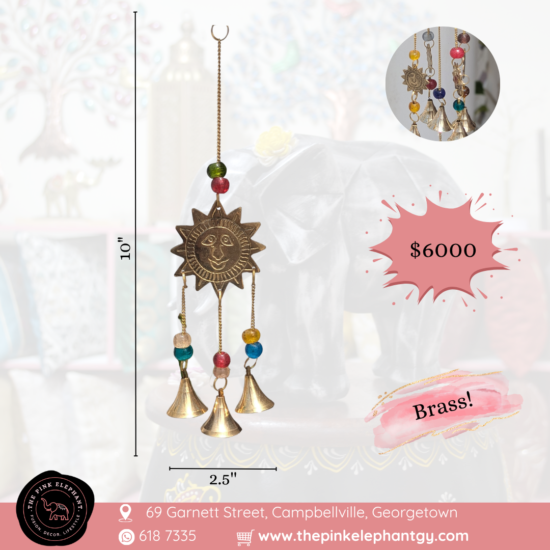 Small Sun Brass Windchime
