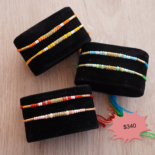 Sparkling Colourful Bonds Rakhi 106