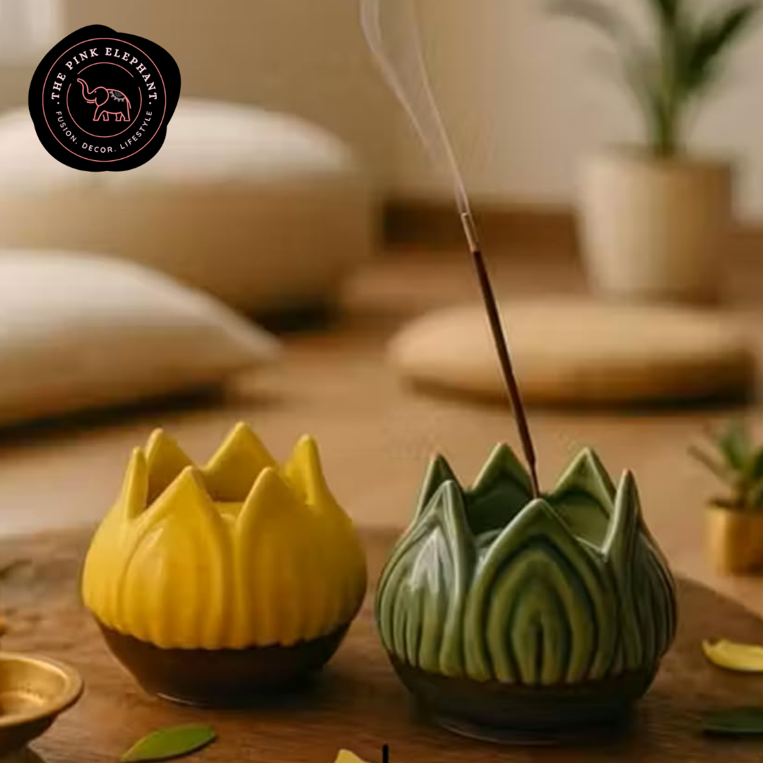 Ceramic Lotus Incense Holder