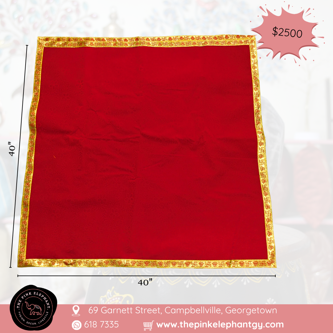 Large Red Puja Cloth-40x40"
