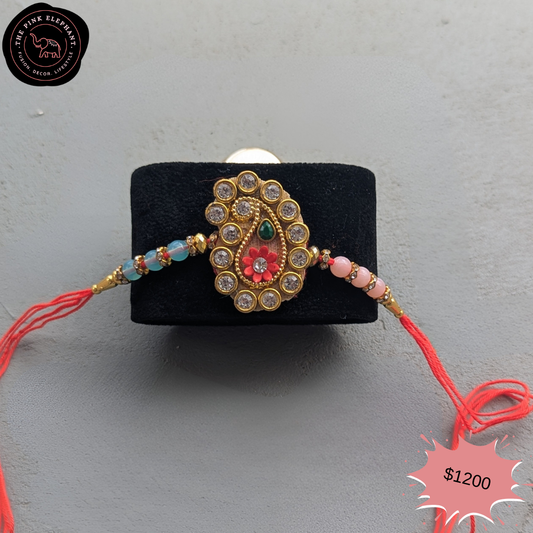 Paisley Stonework Rakhi 1245