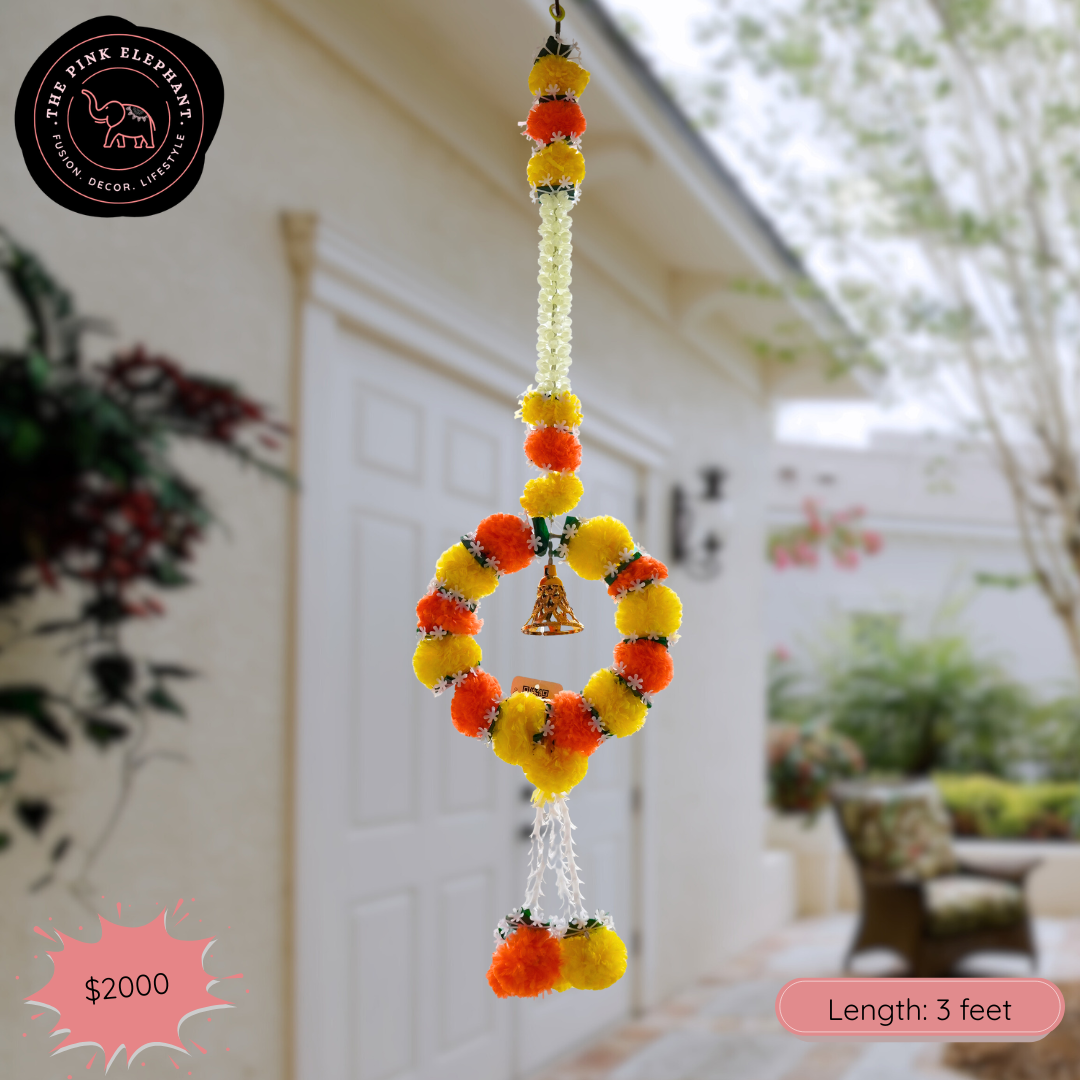 Yellow Circle Marigold Hanging 1252