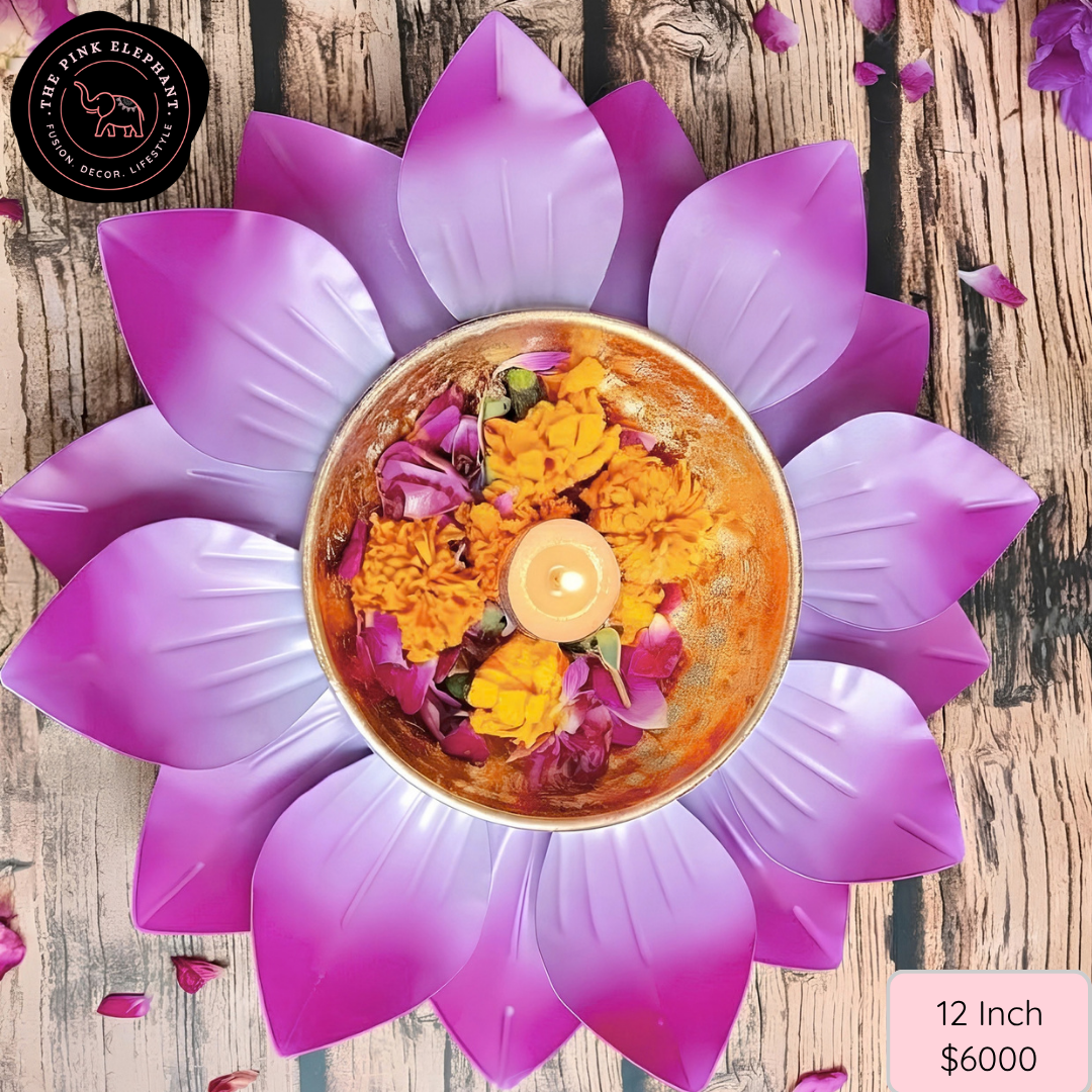 Pink Lotus Urli -12 "