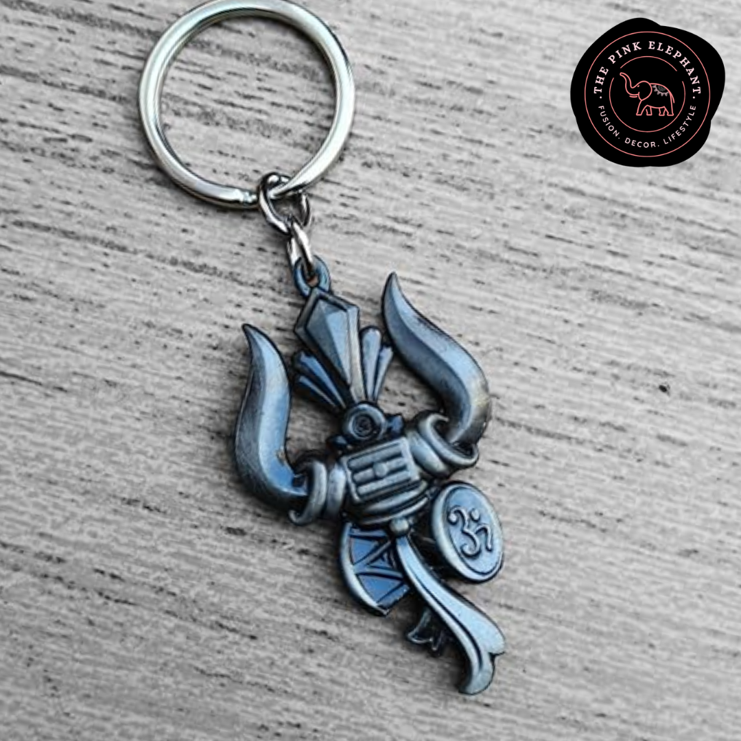 Shiva Trishul Keychain