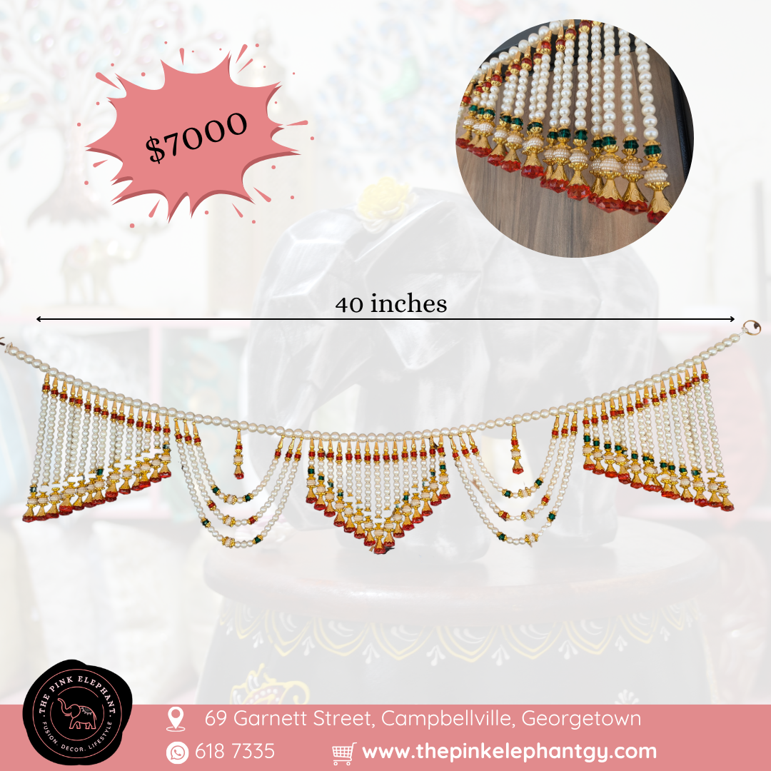 Heavy Beaded Pearl Toran