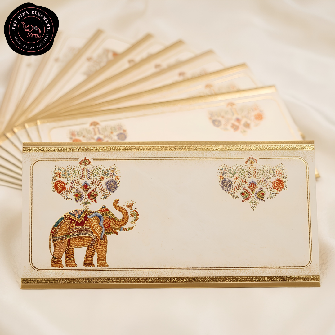 Assorted Embossed Elephant Envelopes