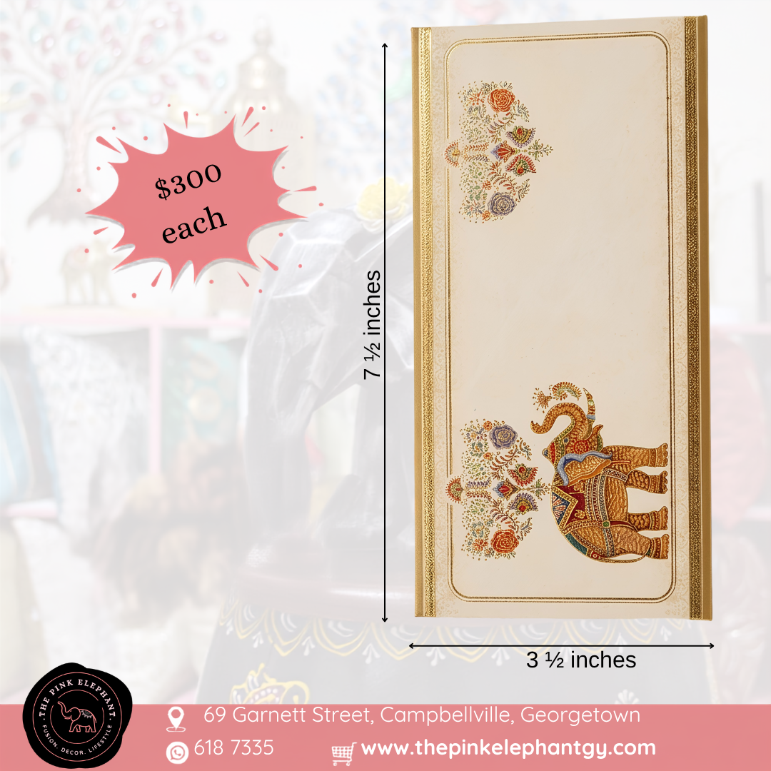 Assorted Embossed Elephant Envelopes