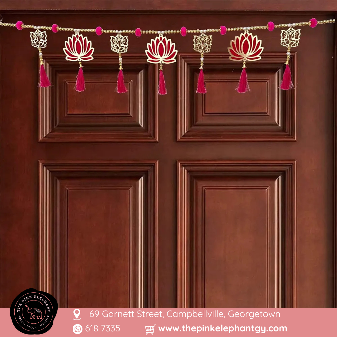 Pink Lotus Ganesh Toran