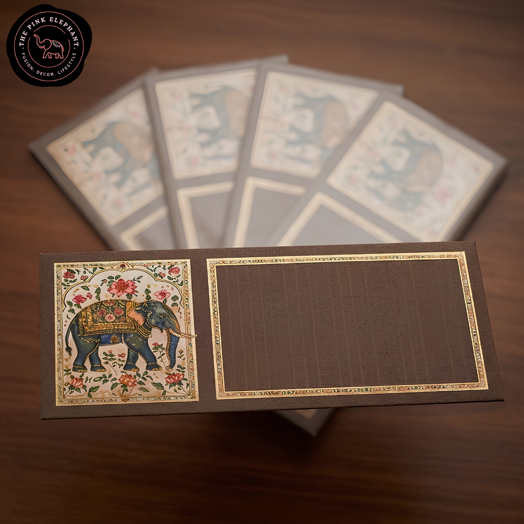 Assorted Embossed Elephant Envelopes