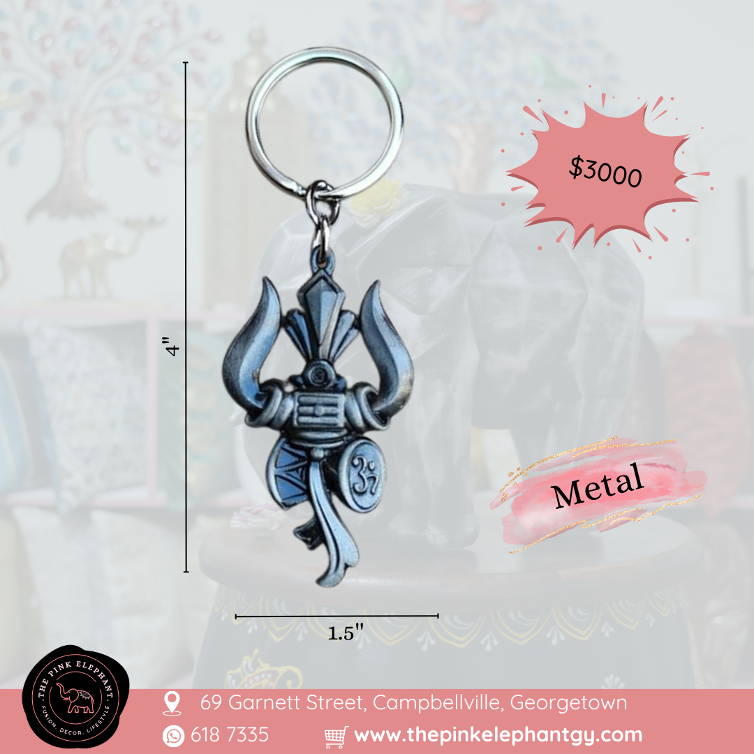Shiva Trishul Keychain
