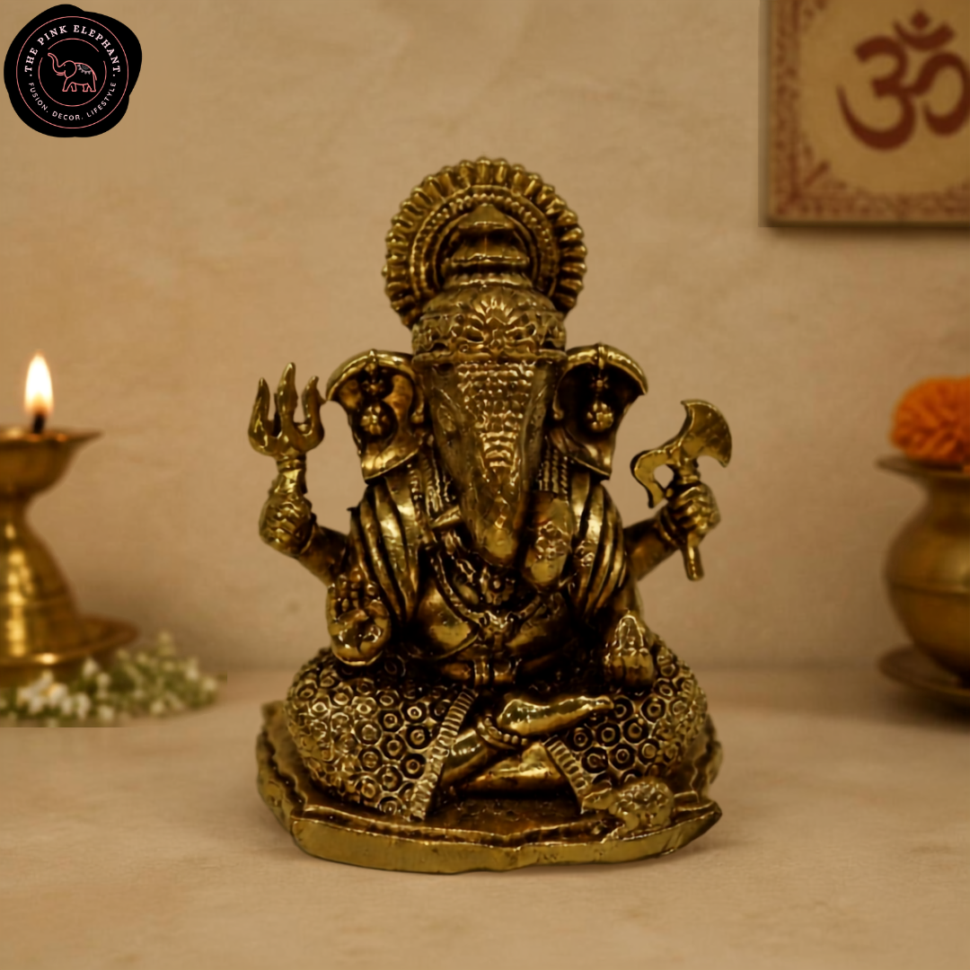 Brass Superfine Ganesh Statue - Small