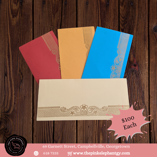 Simple Floral Embossed Envelope