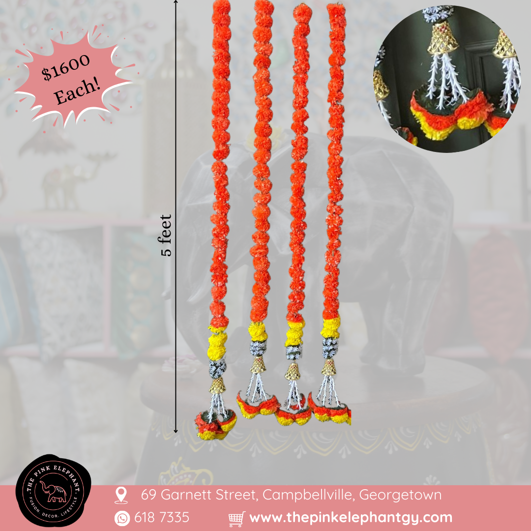 Orange Long Garlands with Bell
