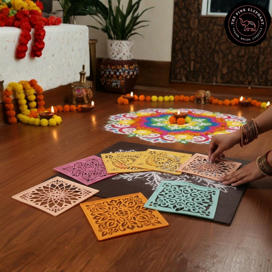 Square Plastic Rangoli Stencils