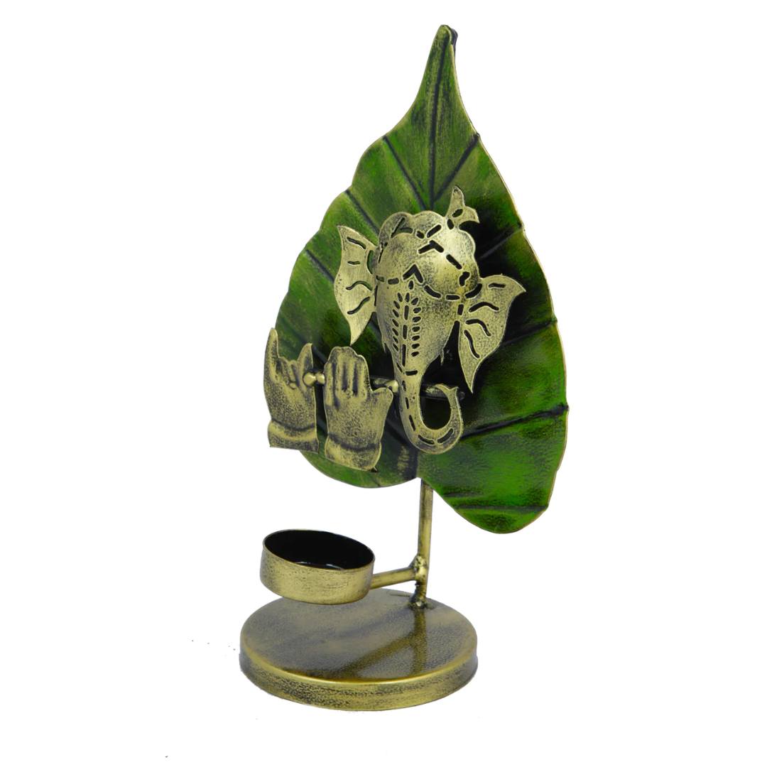 Elephant Leaf Candle Holder