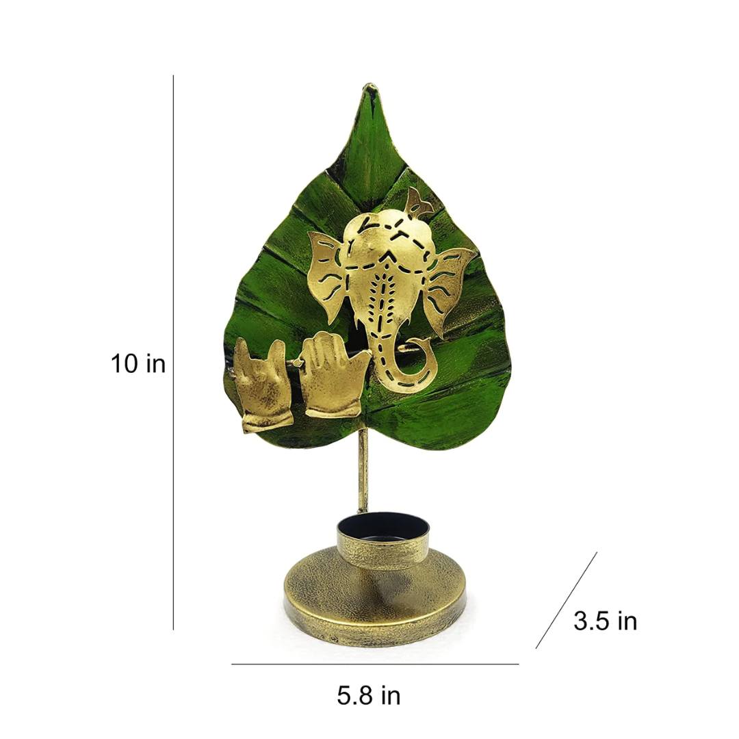Elephant Leaf Candle Holder