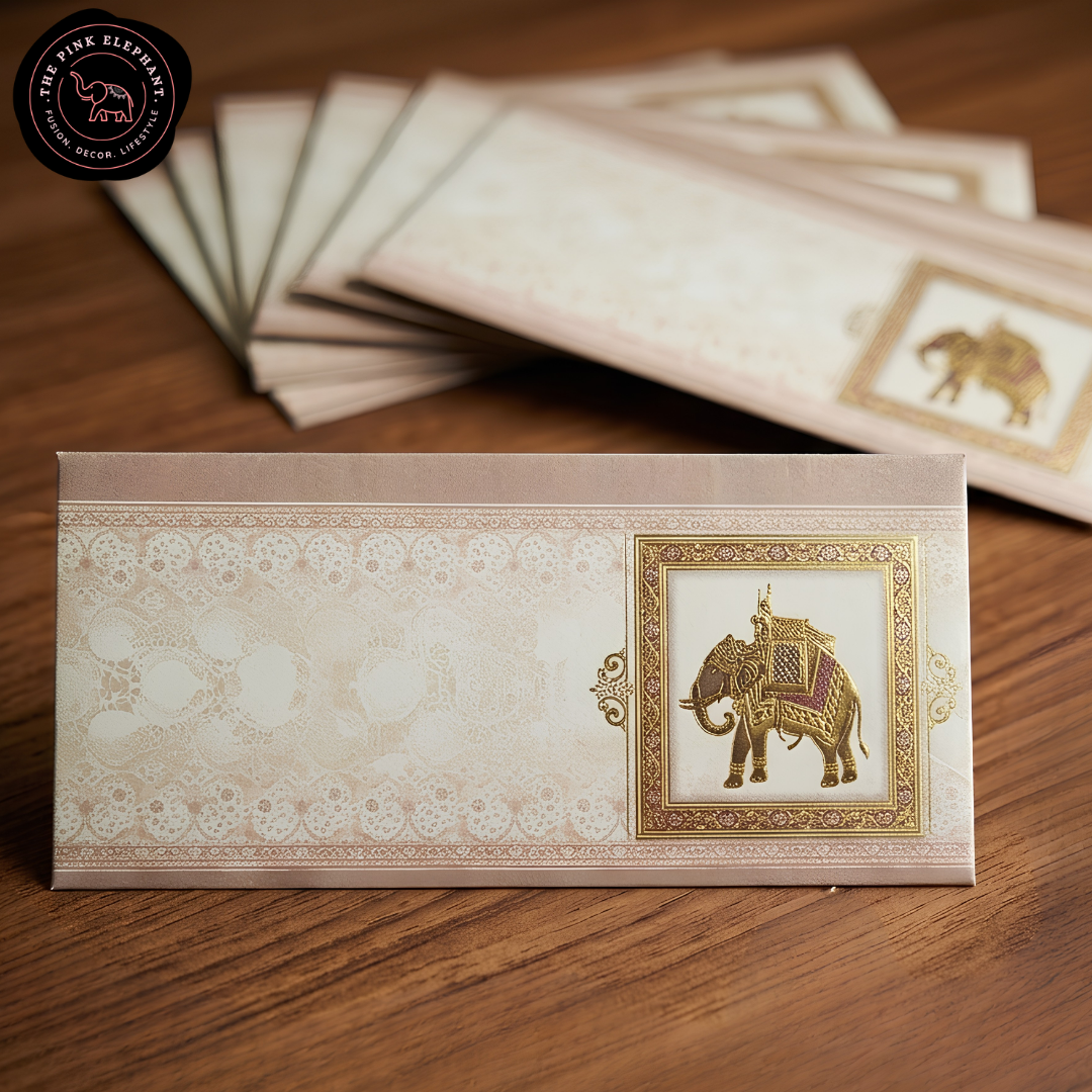 Assorted Embossed Elephant Envelopes