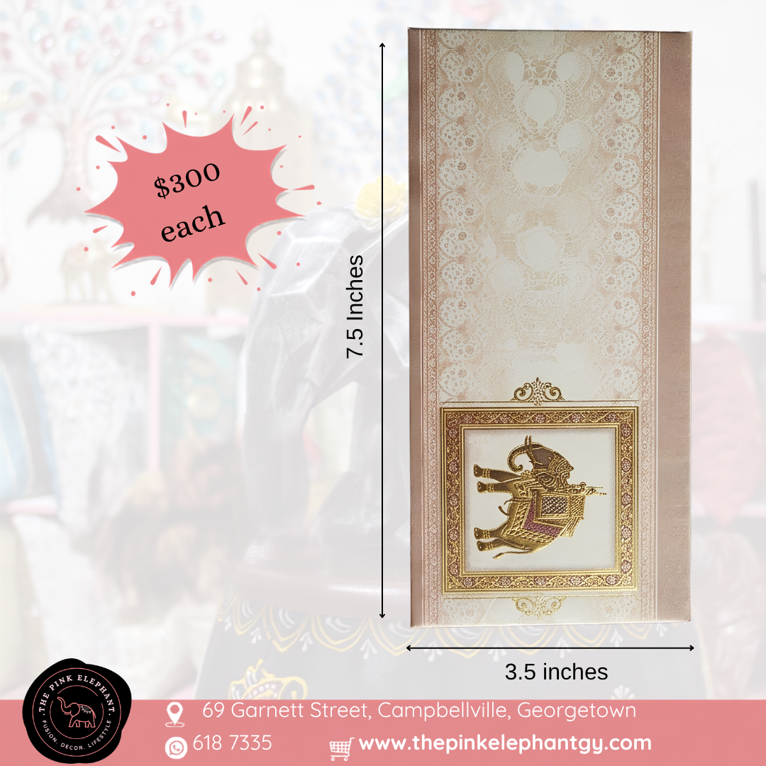Assorted Embossed Elephant Envelopes