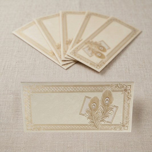 White Gold and Silver Envelope